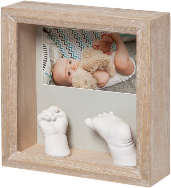Baby Art My Baby Touch, fotolijst, baby gipsafdruk voor hand & voetkit, 0M - 3J, 12 x 12 cm, wit Baby Art My Baby Touch, fotolijst, baby gipsafdruk voor hand & voetkit, 0M - 3J, 12 x 12 cm, wit