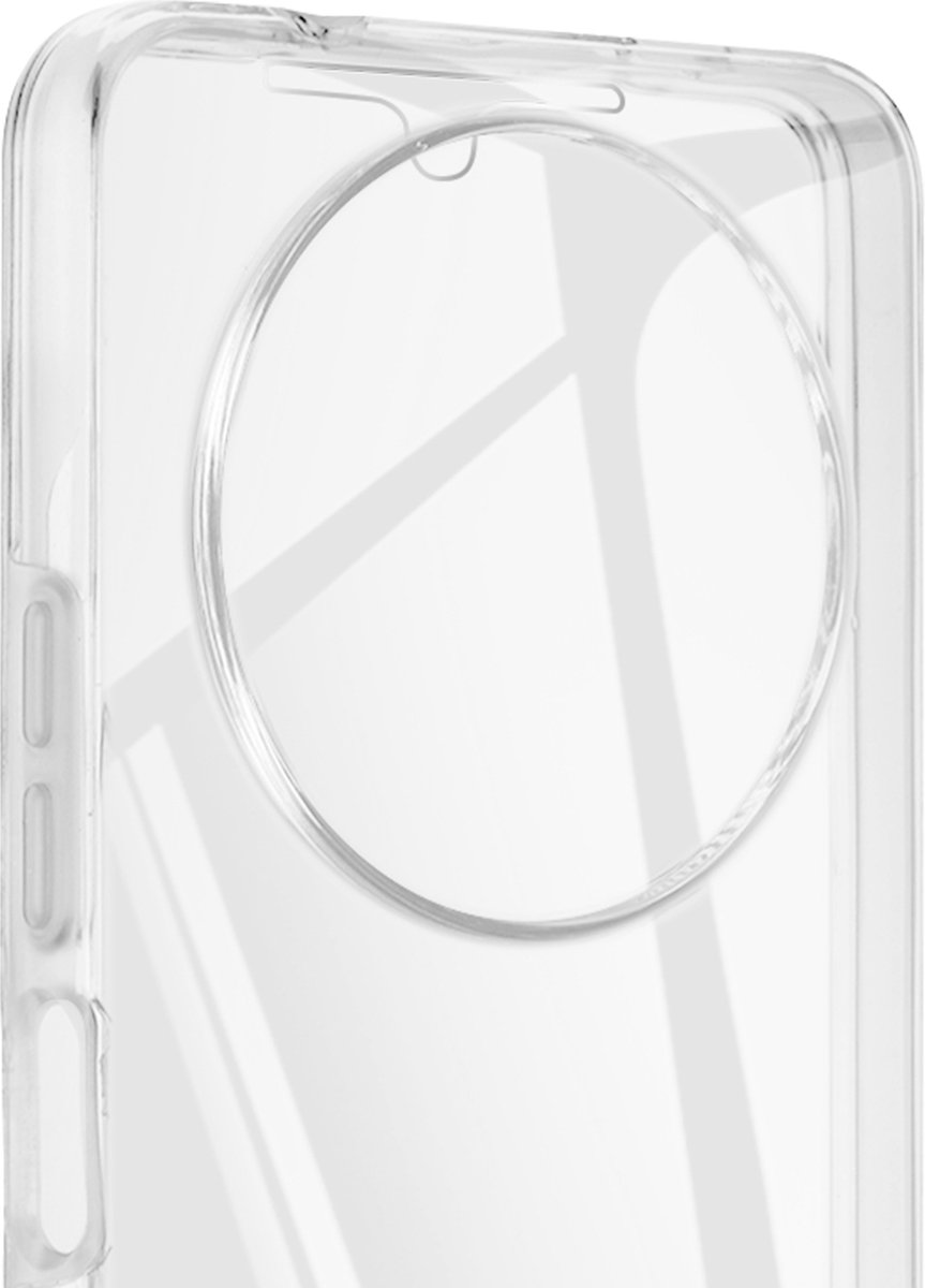 Avizar Hoes Geschikt voor Xiaomi Redmi A3 integraal schokbestendig, Transparant