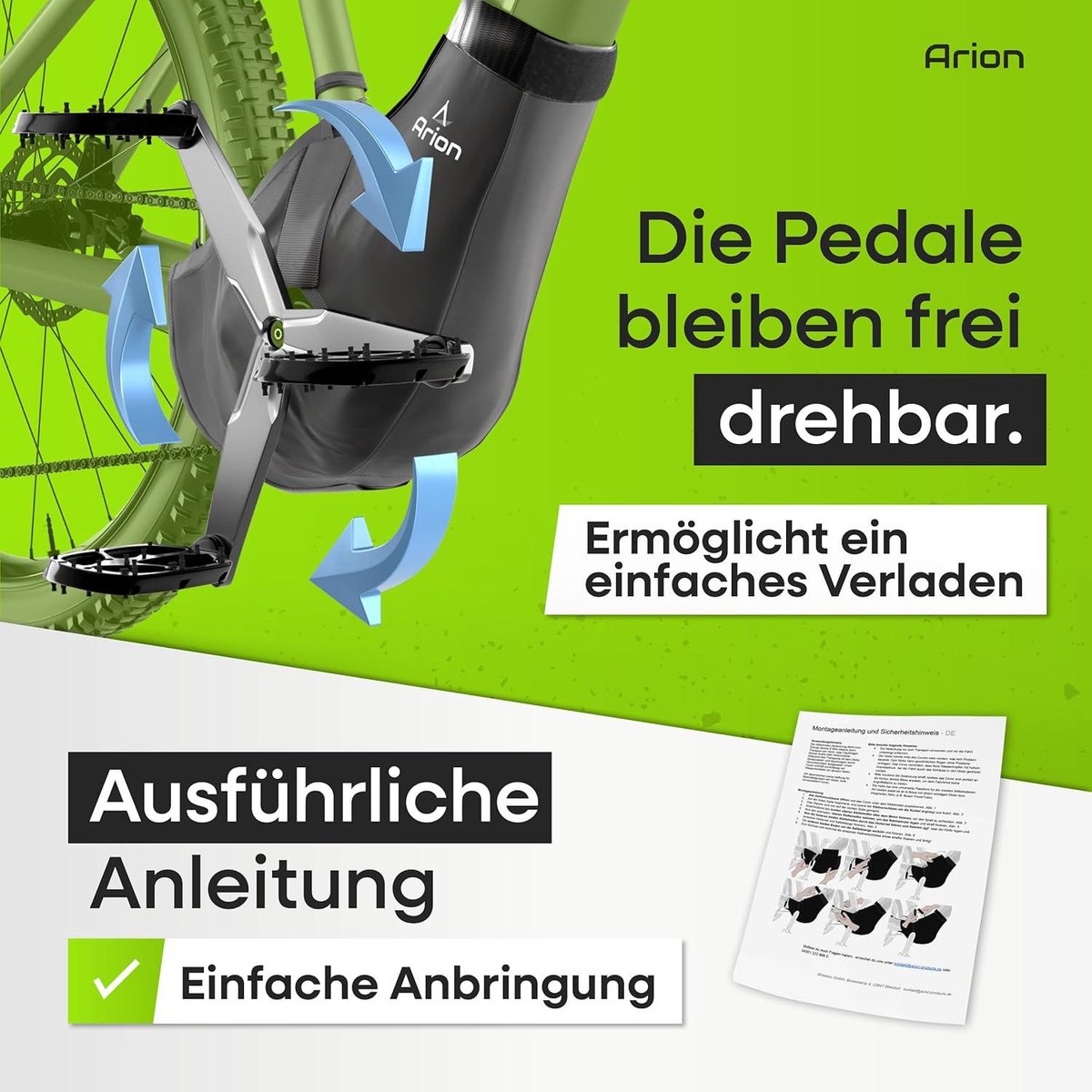 HiLo sports Beschermhoes voor e-bike, voor alle middenmotoren, geschikt voor Bosch, Shimano, Brose, Yamaha, fietsbescherming bij regen, spatwater en vuil, neopreen fietsbescherming (neopreen