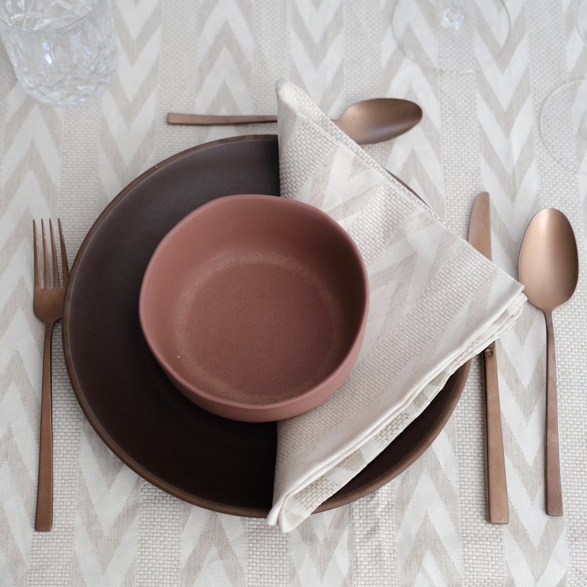 Servet Sintra Beige set van 2