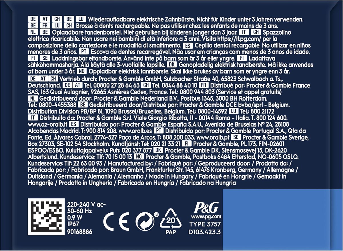 Oral-B Vitality Pro Elektrische Tandenborstel met 2D Reinigingstechnologie - afbeelding 2