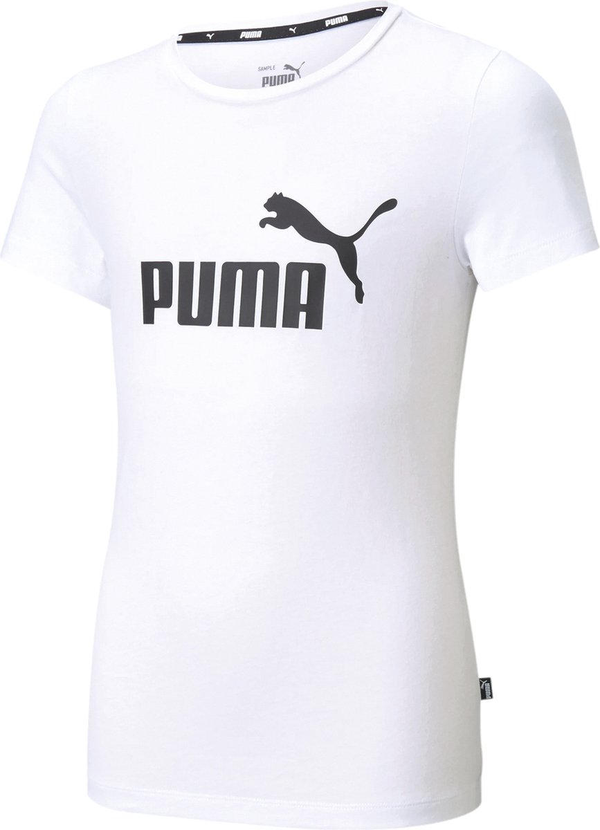 Child’s Short Sleeve T-Shirt Puma ESS Logo Tee Zwart