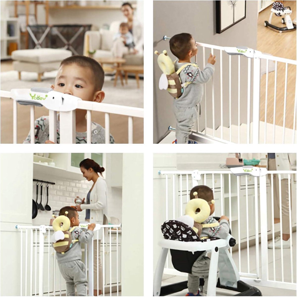 Traphek Geuther Baaloo Powerfix Metaal Wit 60-107cm | Van Asten Babysuperstore