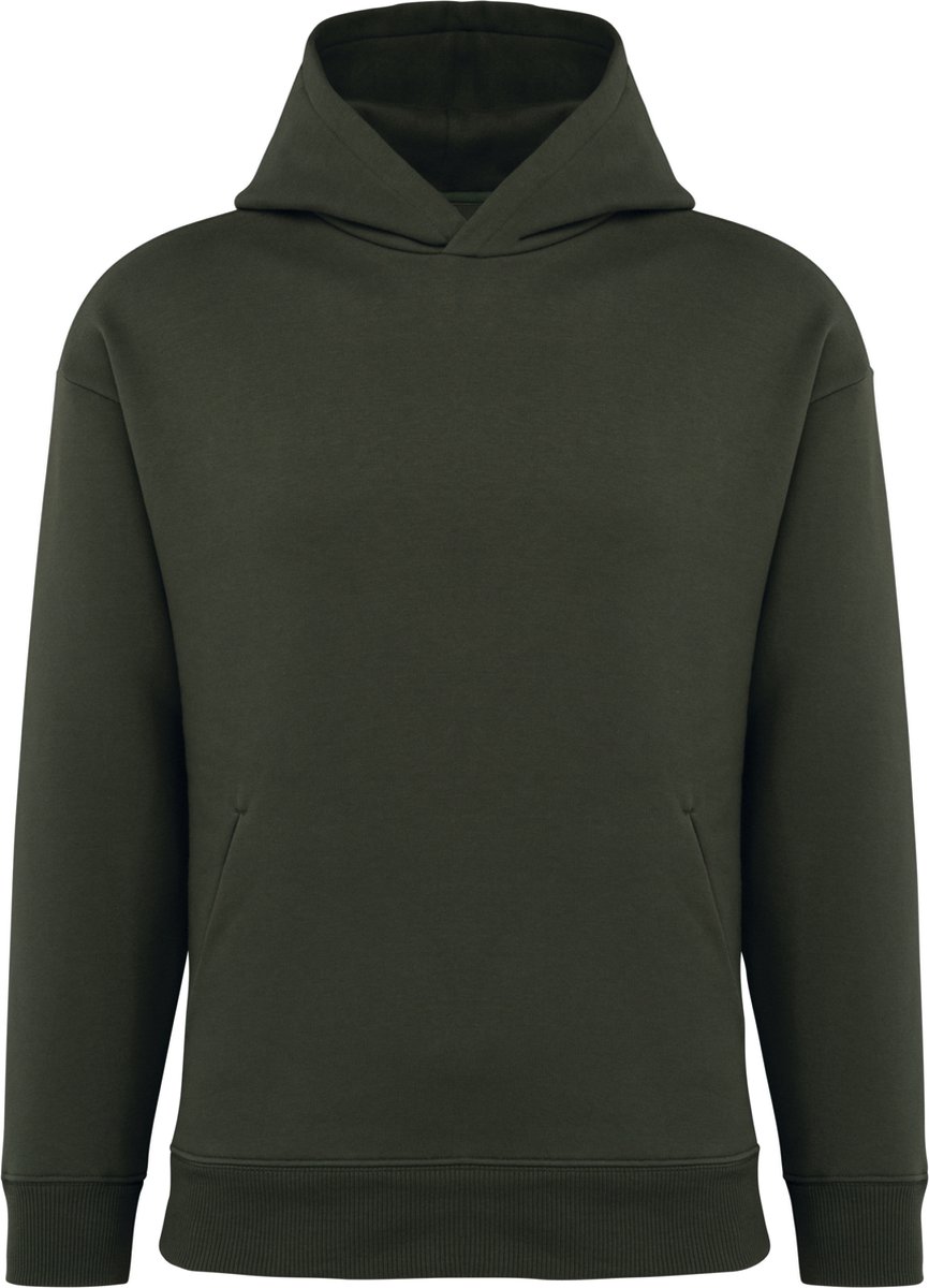 Native Spirit Ecologische uniseks oversized sweater met capuchon NS441 - Organic khaki - M