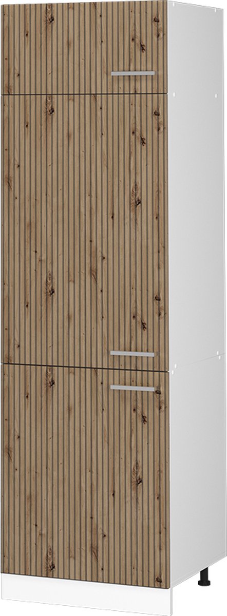 Vicco R-Line Koelkast ombouwkast – 60 cm Artisanaal eiken