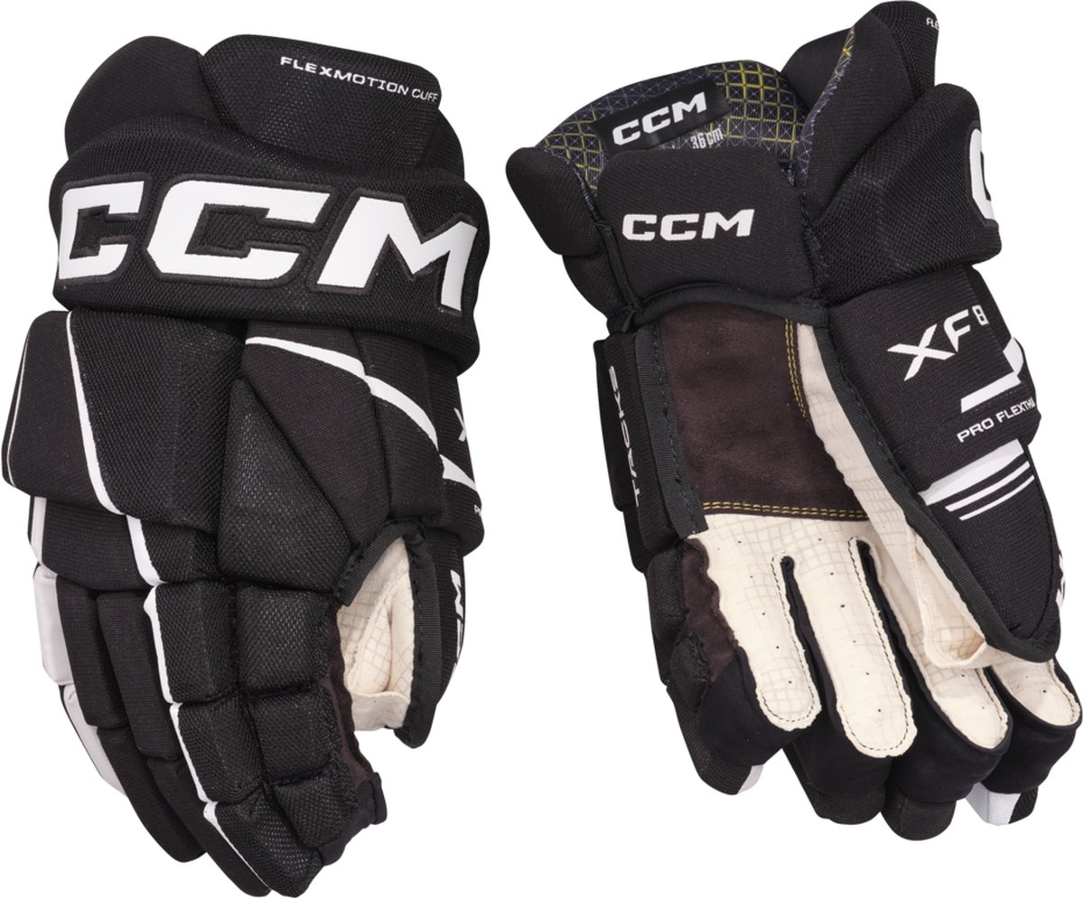 CCM - Tacks XF 80 - IJshockeyhandschoenen - Volwassenen - Zwart - Wit - 15