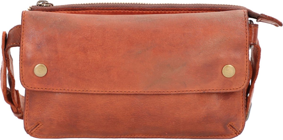 HAROLD'S Leren Gordeltas Schoudertas Submarine Beltbag Cognac Bruine