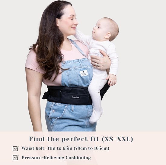 Premium - Ergonomische babydrager aan de zijkant, verstelbare schouderriem, draagbaar