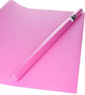 3x Rollen kraft inpakpapier roze 200 x 70 cm - cadeaupapier / kadopapier / boeken kaften