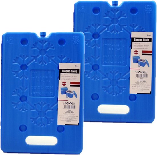 Set van 10x stuks koelelementen 20 x 2 x 30 cm blauw - Koelblokken/koelelementen voor koeltas/koelbox van HEMA — afbeelding 3