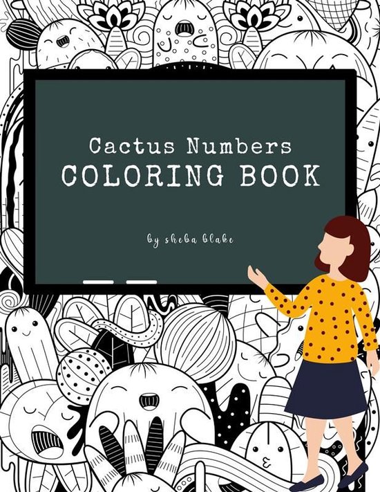 Cactus Numbers Coloring Book for Kids Ages 3+ (Printable Ver ... - cover