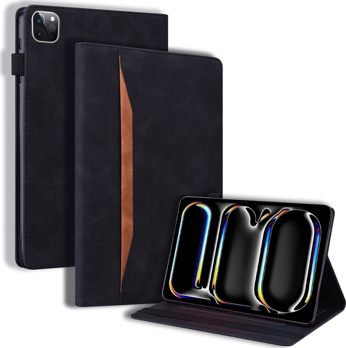 Mobigear Tablethoes geschikt voor Apple iPad Pro 11 Inch (2024) Hoes | Mobigear Folio Bookcase - Zwart