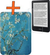 Étui adapté pour Kobo Clara BW Cover Book Case - Étui adapté pour Kobo Clara BW Case Book Cover avec protecteur d'écran - Fleur