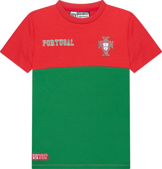 Portugal Voetbalshirt Kids - Maat 128 - Sportshirt Kinderen - Rood
