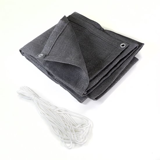 Sol Royal Zichtbreeknet Antraciet SG 80 Balkonscherm Zichtdoek 1000x100cm - Omheining 165 g/m² - Balkondoek Tuinnet zonwerend HDPE - Inclusief Kabelbinders