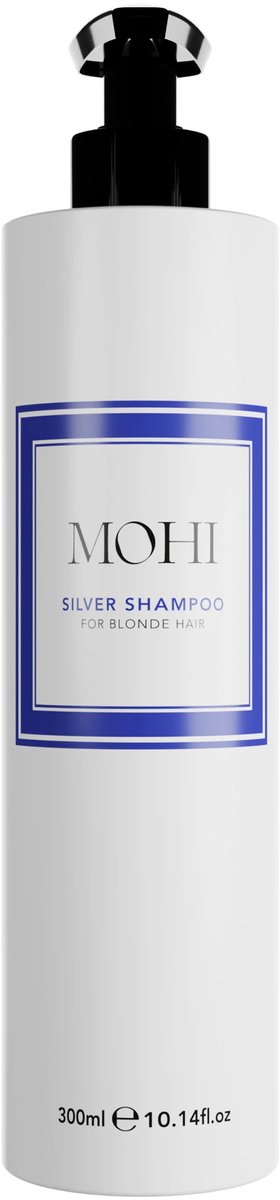 MOHI Zilvershampoo 300ml - Zilver shampoo - Schampoo - Mannen & Vrouwen - Haar shampoo - Haarshampoo - Heren - Hair shampoo - Shampo - Haarverzorging - Met pomp - Haar verzorging