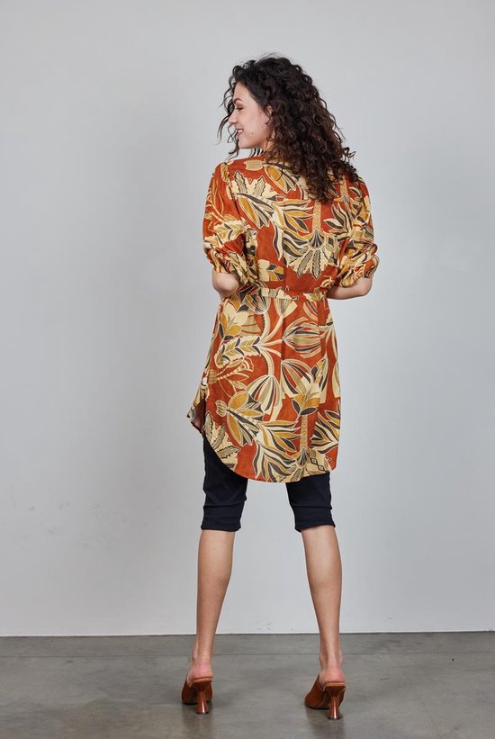 DIDI Dames Tunic Noelle in Copper with Palma print maat 46