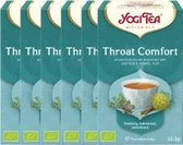 6x Yogi tea Throat Comfort Biologisch 17 stuks