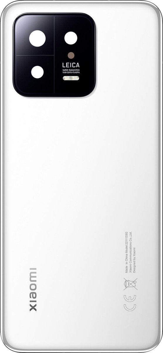 Xiaomi, Batterijdeksel Geschikt voor Xiaomi 13 origineel Service Pack, Wit