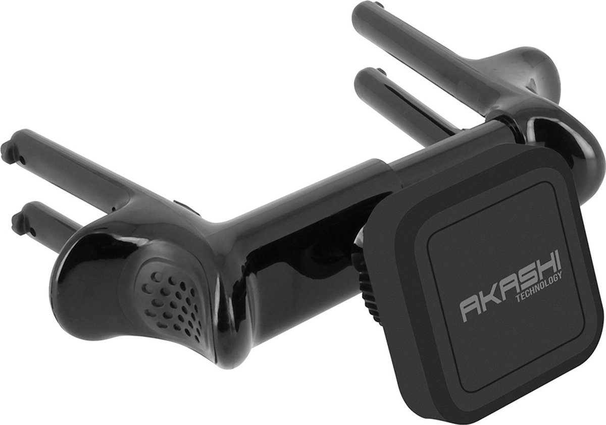 Magnetische Auto Smartphone standaard Akashi Rond Ventilatierooster - Zwart