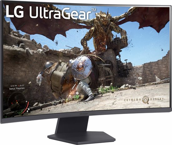 LG UltraGear 32GS60QC-B - Curved QHD Gaming monitor - 180Hz - 1ms