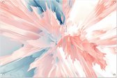 Leeg tuinposter - Beweging poster - Tuinposters Abstracte kunst - Wanddecoratie buiten - Tuin schilderij - Tuinschilderij tuinposter 105x70 cm