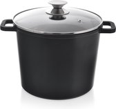 Marmite émaillée Orion Group 20 Litres - Diamètre 32cm, Hauteur 26cm, Avec Deux Poignées, Pour Toutes Plaques