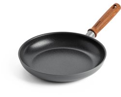 GreenPan Mayflower Pro koekenpan 24cm - grijs - houten handvat - PFAS-vrij