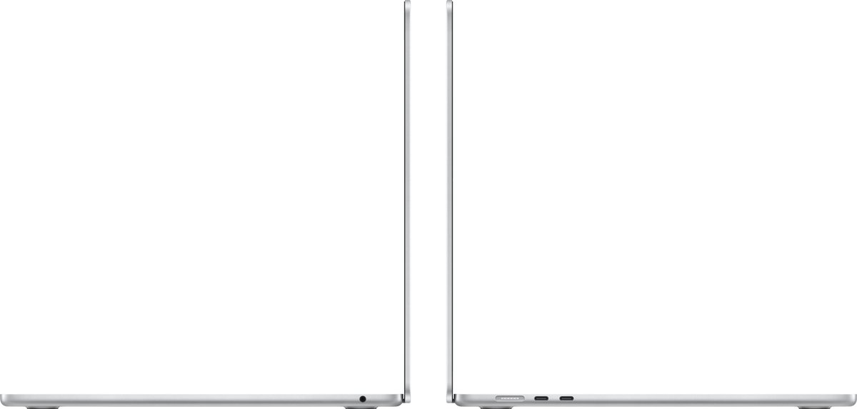 Apple MacBook Air 15,3 inch 2024 - M3 chip, 8GB RAM, 256GB SSD, ultradun, lange batterijduur, zilver - Afbeelding 3