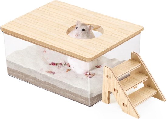 Keramiek Zandbak Halfrond voor gerbils en hamsters - Knaagdier Webshop