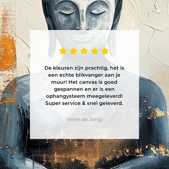 Peinture sur toile 40x60 cm - Décoration murale Bouddha - Or - Abstrait - Moderne - Décoration murale murale salon - Décoration chambre - Accessoires de chambre - Peintures