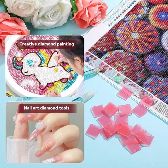 15 Stuks Kralenlijm – 3 Ml Per Tube, Voor 5D Diamantschilderen En Kruissteek, Met Fijne Punt, Wit