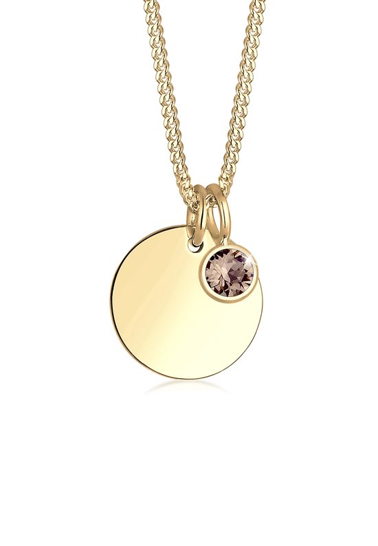 day.berlin Nova Hartketting voor dames, 18-karaats verguld, filigraan halsketting met kleine harthanger 7 mm x 7 mm, 316L roestvrijstalen ketting, nikkelvrij en waterdicht, 45cm, Roestvrij staal, Geen