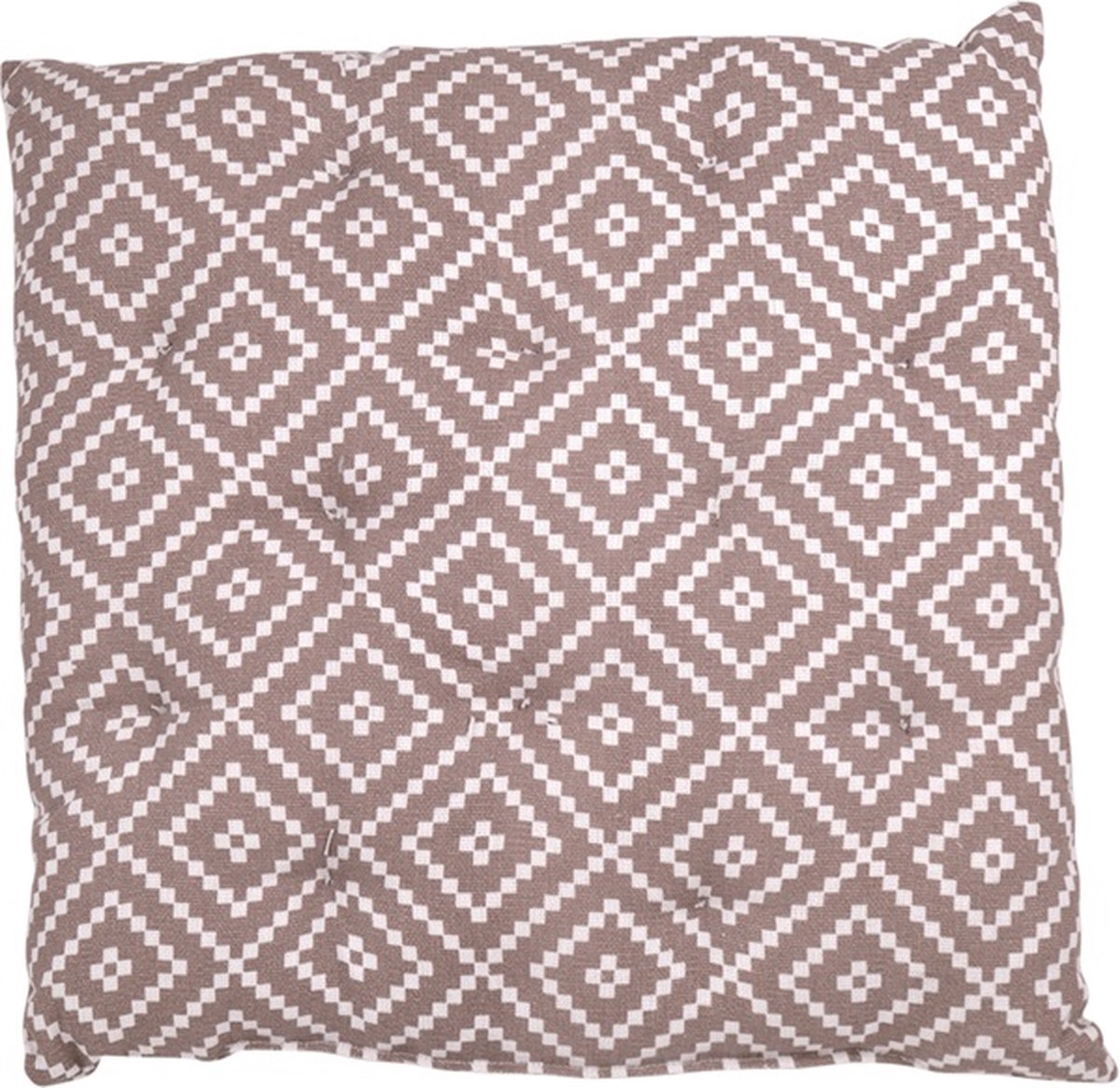 Linen & More Dotted Ethnic Taupe Mattress | 40 X 40 | Sierkussen Voor Woonkamer Of Slaapkamer