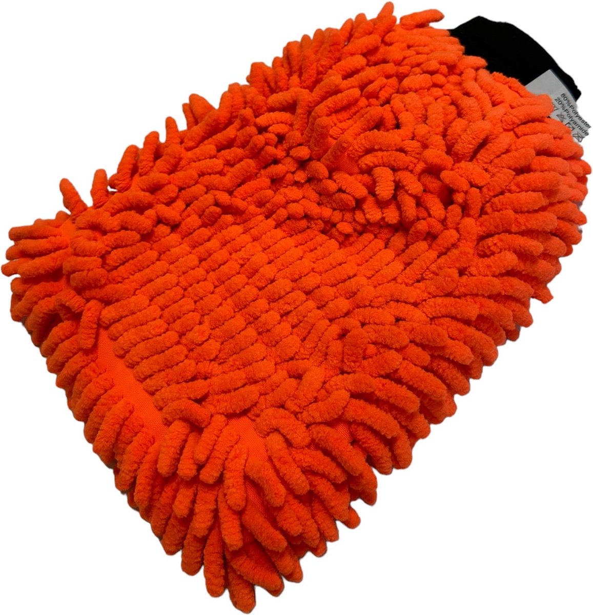 Goedkoopste Washandschoen chenille oranje