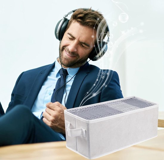 vidaXL CD-Koffer für 40 CDs Aluminium ABS Schwarz