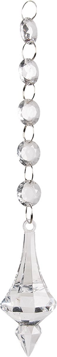 Clayre & Eef Kersthanger Ø 4x23 cm Transparant Glas