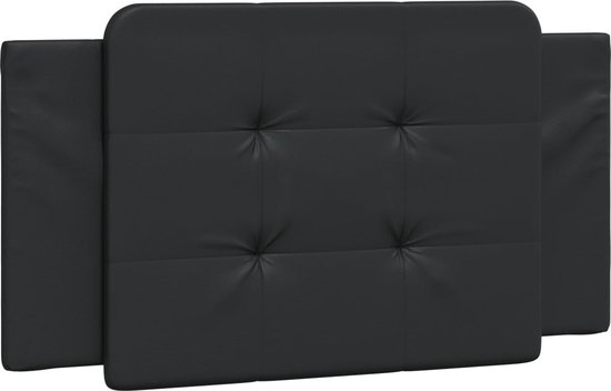 vidaXL - Hoofdbordkussen - 100 - cm - kunstleer - zwart