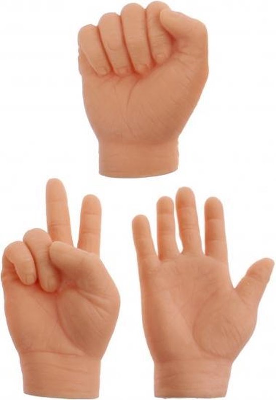 Toi-toys Marionnettes à doigt petites mains Blanco 6,5 Cm