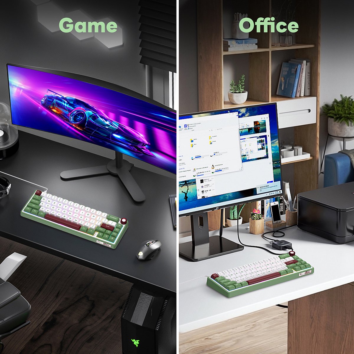 Royal Kludge RKR65 - Gaming Toetsenbord thumbnail 6