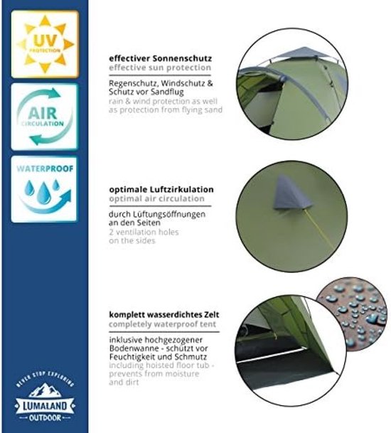 Semi-automatische autotent, robuuste telescopische opvouwbare mobiele