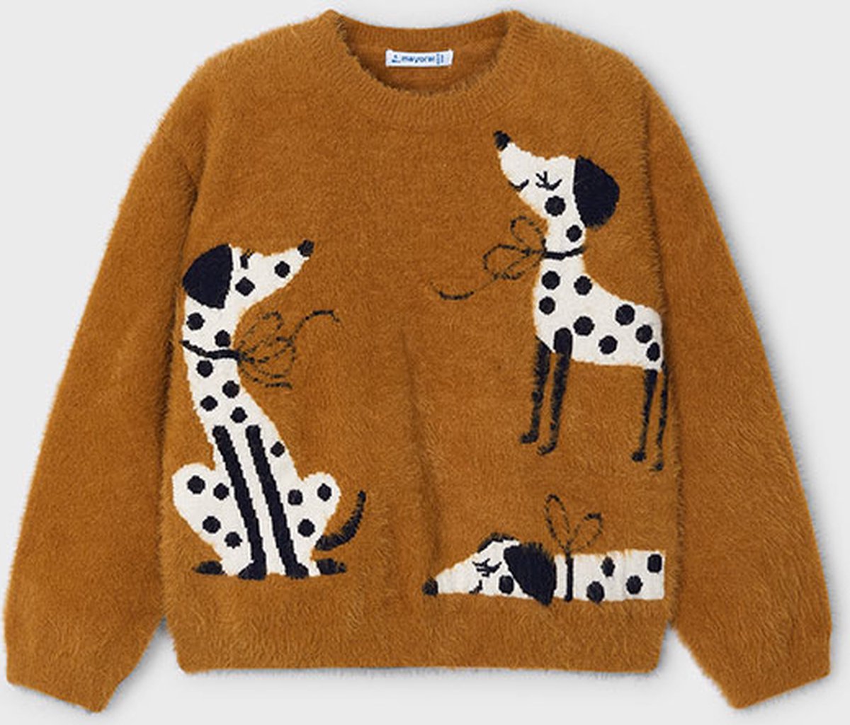 MAYORAL - Sweater - Maat 98 - Meisjes - Bruin -