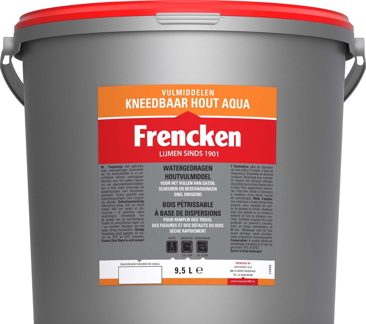 Frencken Aqua Kneedbaar hout- Midden Eiken - 9,5L