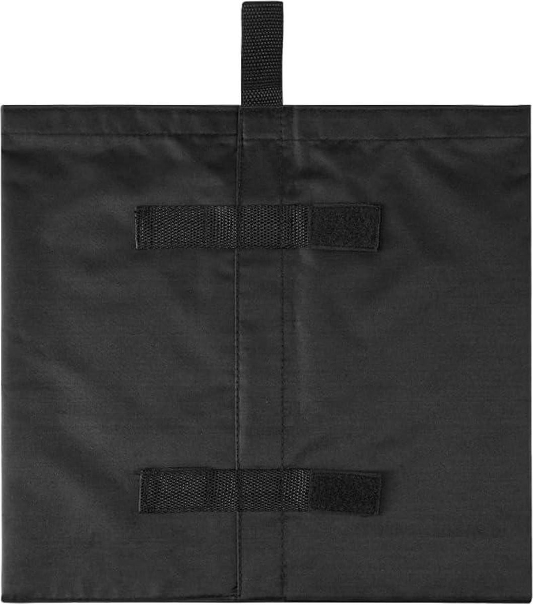 4-pack Tuinhuisje Gewichtszakken – 800D Oxford, 50x20 Cm, Met Klittenband, Voor Tent, Paviljoen En Parasol, Zwart