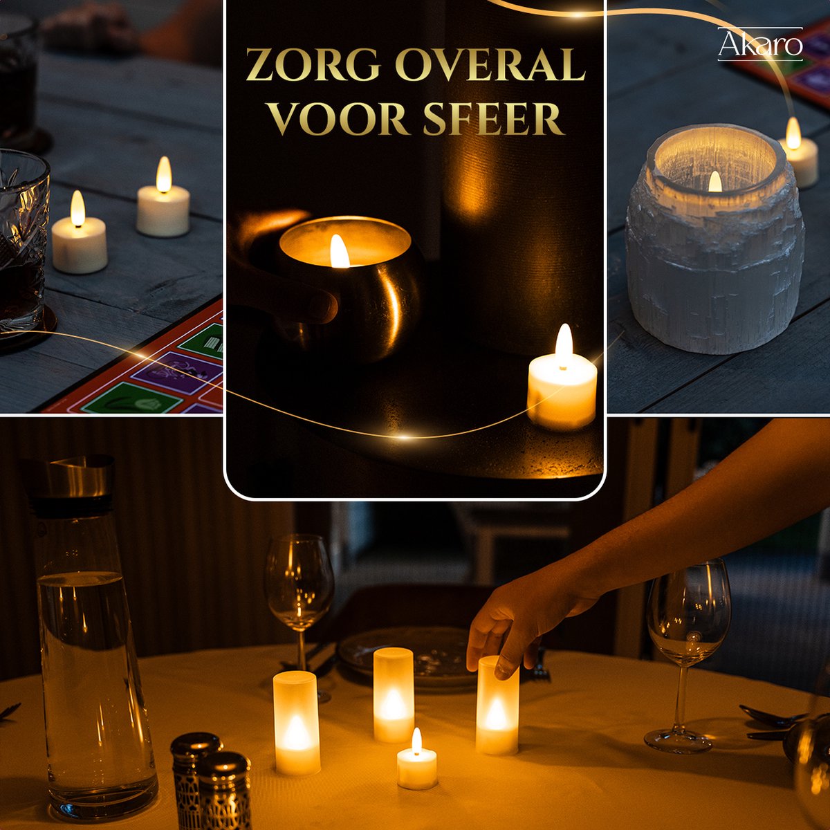 Oplaadbare Waxinelichtjes Led Kaarsen Bewegende Vlam Incl. Afstandsbediening 12 Pack kopen bij Oplaadbare Waxinelichtjes Led Kaarsen Bewegende Vlam Incl. Afstandsbediening 12 Pack kopen bij