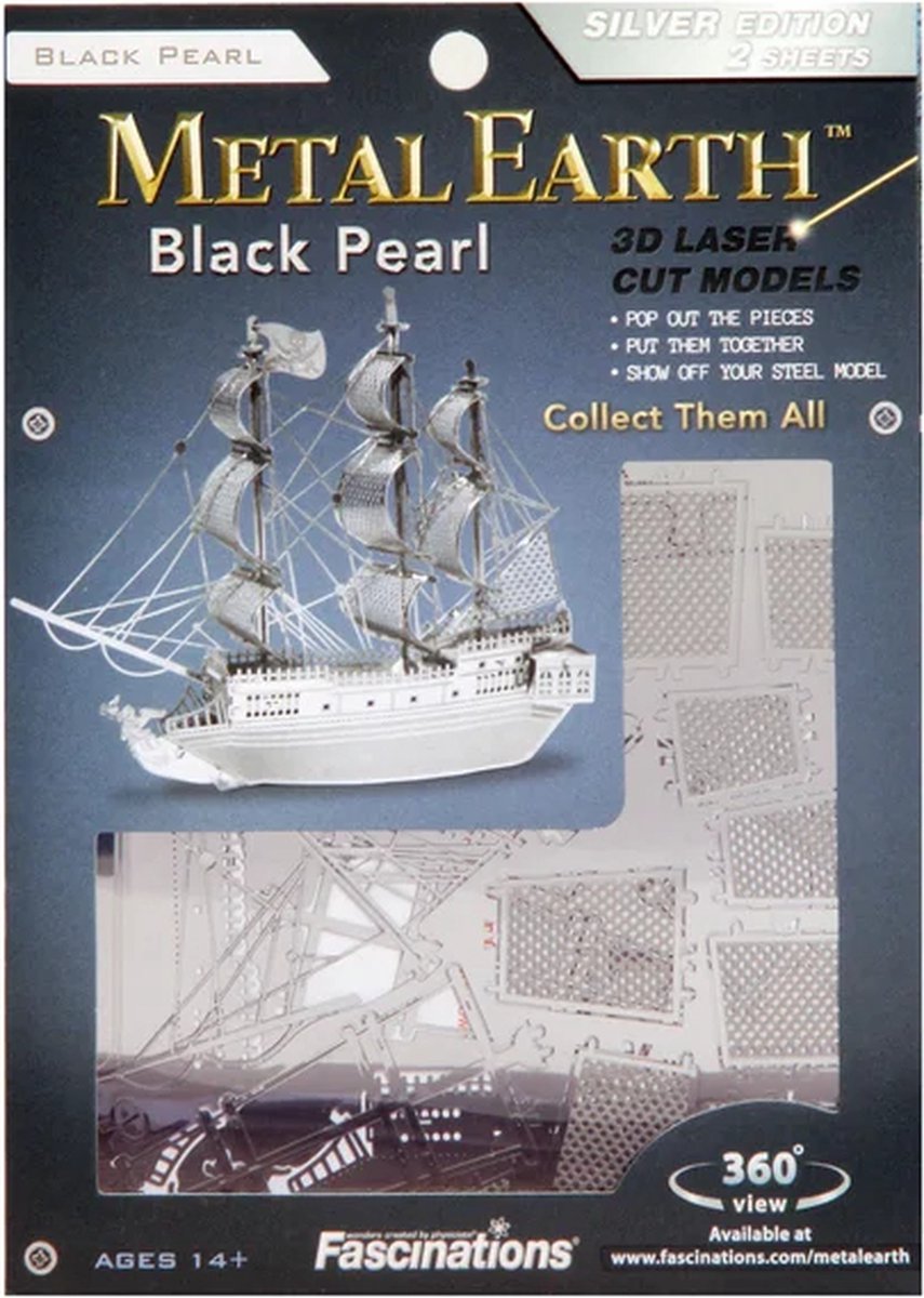 Metal Earth Modelbouw 3D Piratenschip - Metaal — afbeelding 2