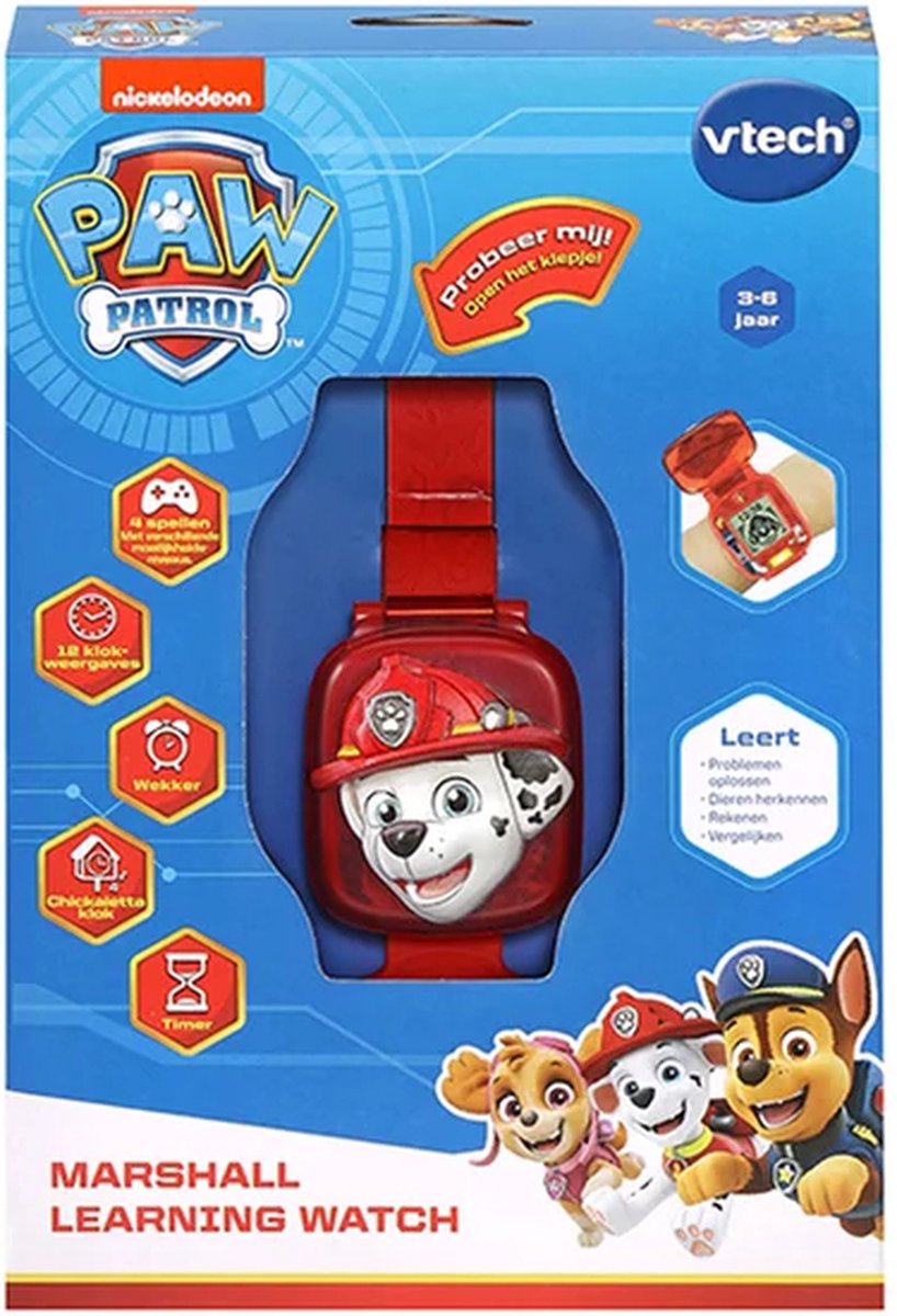 VTech PAW Patrol Marshall Learning Watch - Educatief Speelgoed - Maak Kennis met Cijfers en Problemen Oplossen - 3 tot 7 Jaar — afbeelding 12