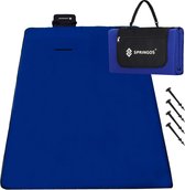 Springos Picknickkleed | Picknickdeken | Buitenkleed | Picknick | 200 x 200 cm | Blauw