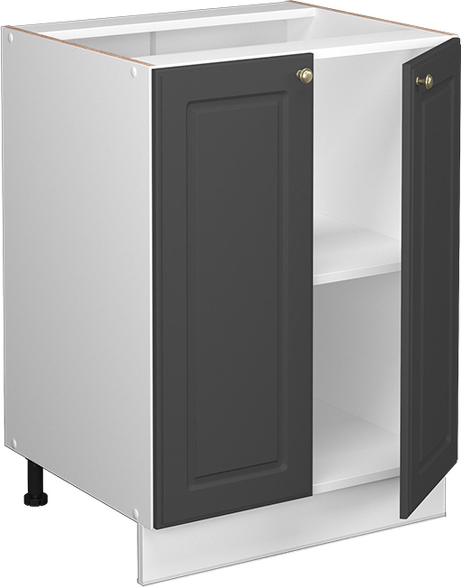 Vicco Fame-Line Keukenonderkast – 60 cm, WB Eik Antraciet-goud