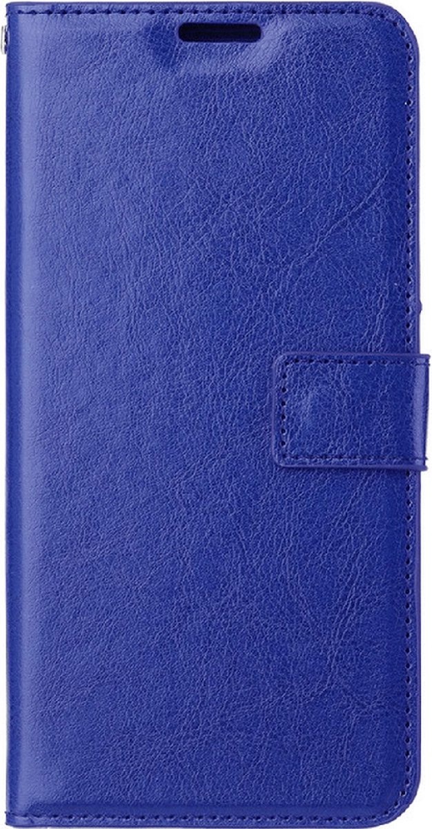 LuxeBass Hoesje geschikt voor Samsung Galaxy S8 - Boekhoesje met kaartvakken - Blauw gsm hoesje - telefoonhoes - telefoonhoesjes